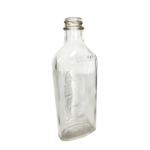 VTG MCM Cowley's Original Rat & Mouse Embossed Gothic Steampunk 2 Glass Bottles - Picture 12 of 13